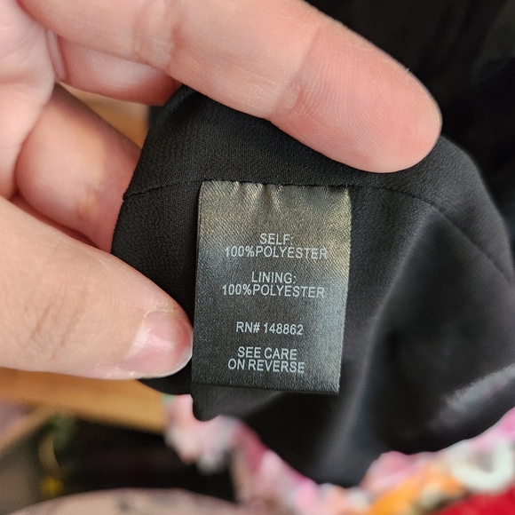 Torrid Black Sheer Polka Dot Ruffle Short Sleeve Blouse Top - Picture 6 of 7